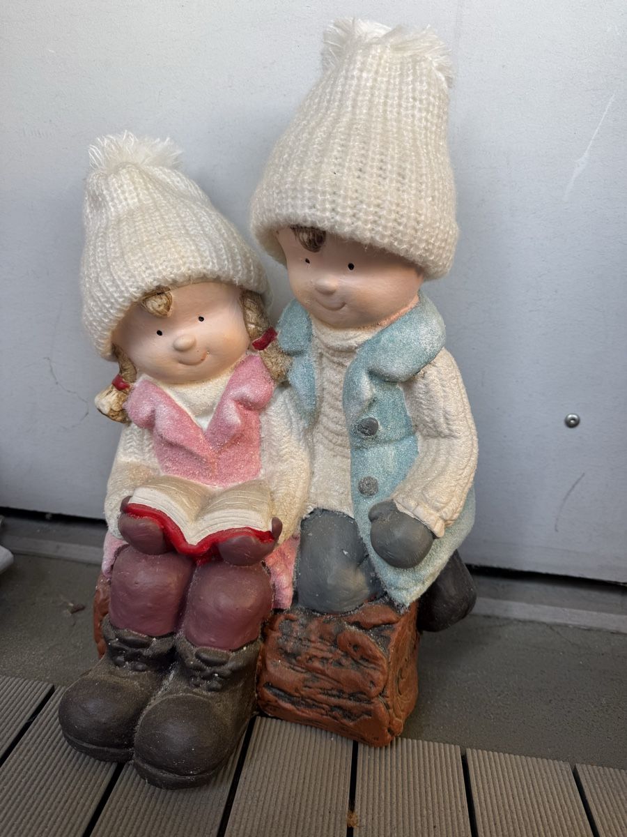 Tutte le decorazioni: Winterdeko: Süsses Figuren-Pärchen mit Mützen – Nuovo (secondo la descrizione) da Alpnach Dorf venduto da beauty87