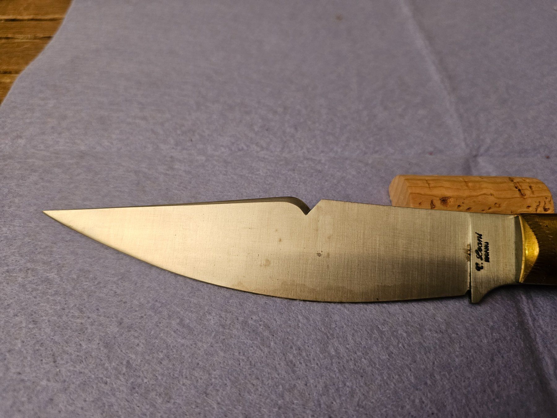 Accessori: Tanuccio Leoni Iscanu coltello lama 14,5 cm manico muflone – Nuovo e nell'imballaggio originale da Monte Carasso venduto da giave 1