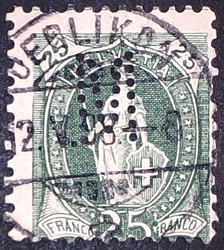 Tous les timbres: Perfin   58 – D'occasion à Opfikon par webstar30