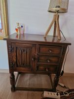 Holzkommode dunkelbraun, Handgemacht Echtholz