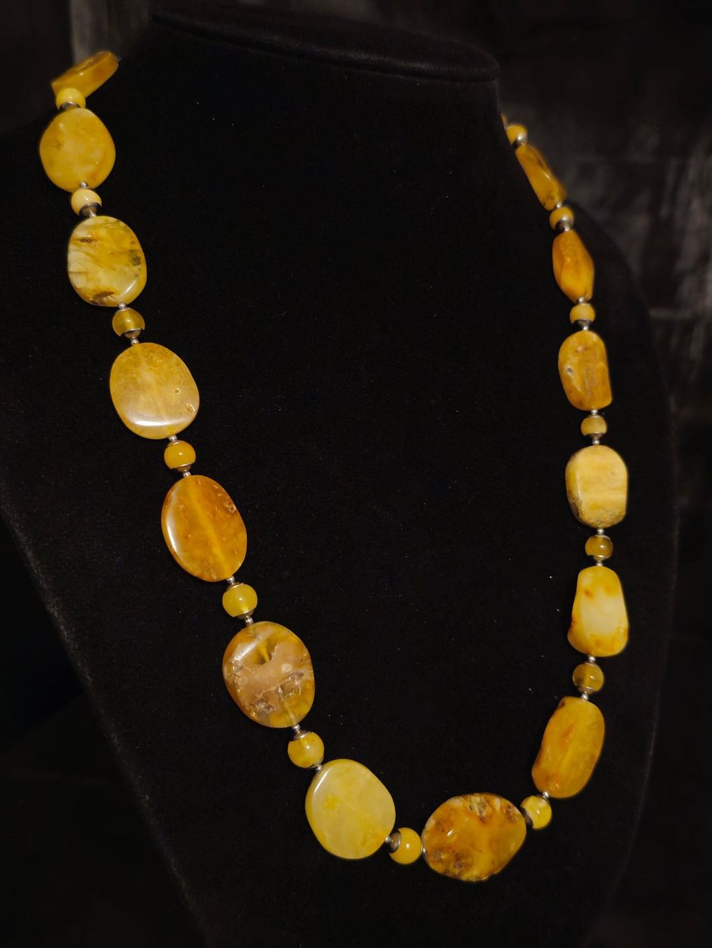 Catenine: 30g Bernsteinkette butterscotch Oliven echt Bernstein Kette – Nuovo (secondo la descrizione) da Riedt b. Erlen venduto da Gottestraene