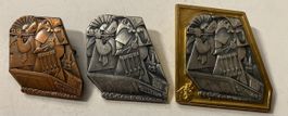 Baslerfasnacht Plakette Kupfer Silber Gold 1974