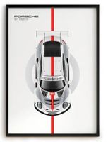 Porsche 911 RSR-19 Leinwand 50x 70cm