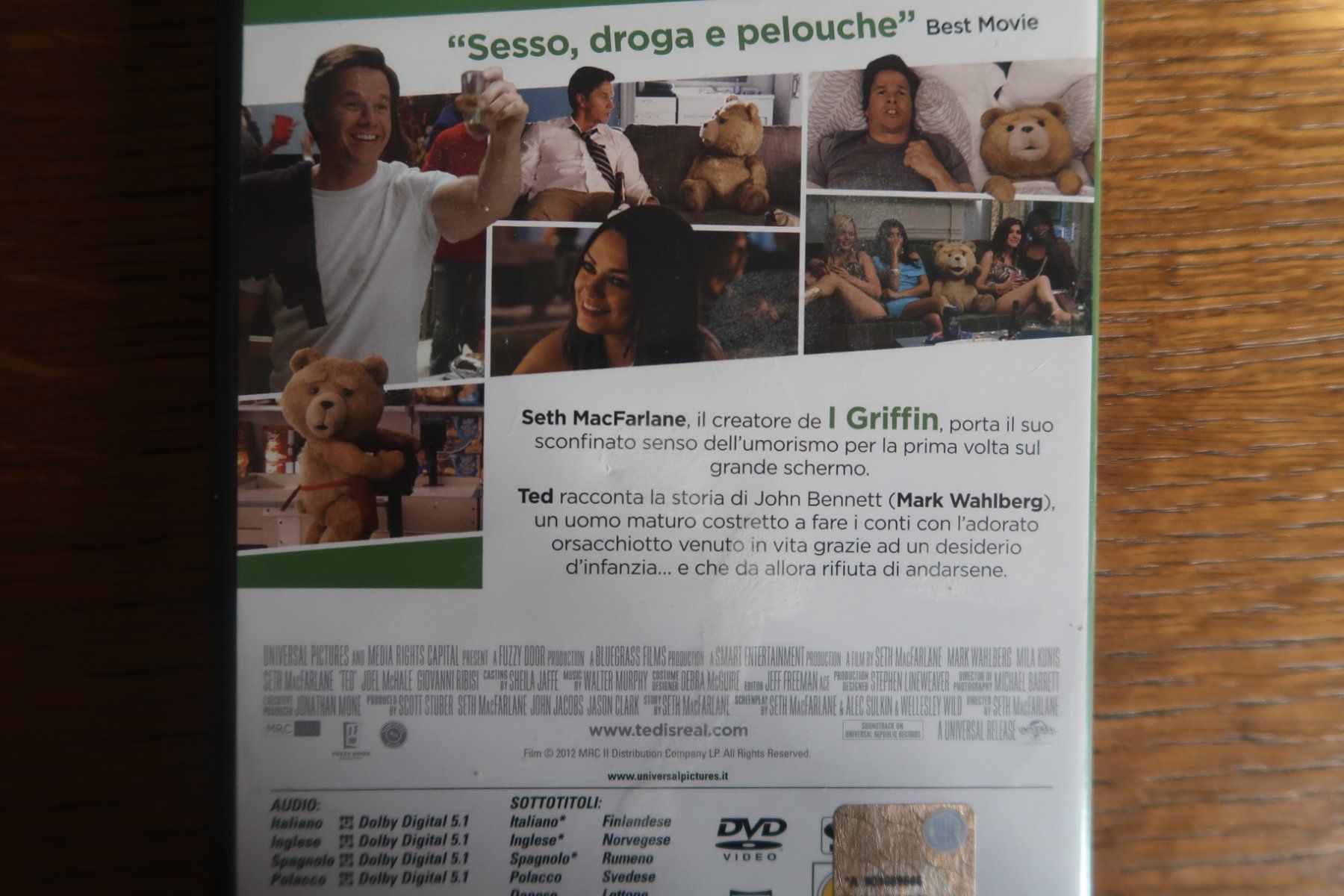 Tutti i DVDs: DVD            TED  -   Italiano English – Usato da Porrentruy venduto da tupatup 1