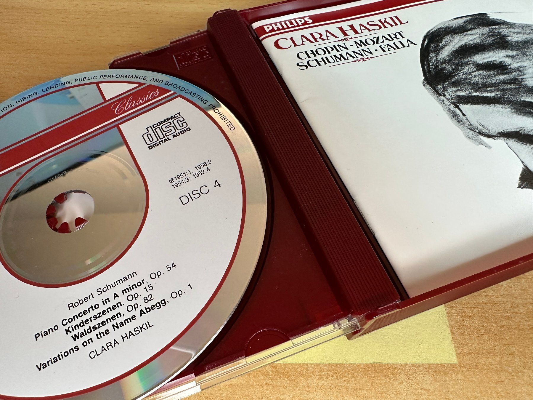 CD: Clara Haskil / Chopin • Mozart • Schumann • Falla - 4 CD – Usato da Rikon im Tösstal venduto da Alpenmutz 2