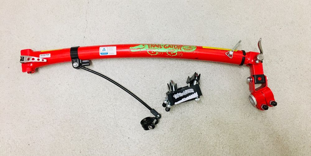 Ersatzkupplung Für Trail Gator Tandemstange – Passt An Jede Sattelstütze, Set In Schwarz/Silber/Rot