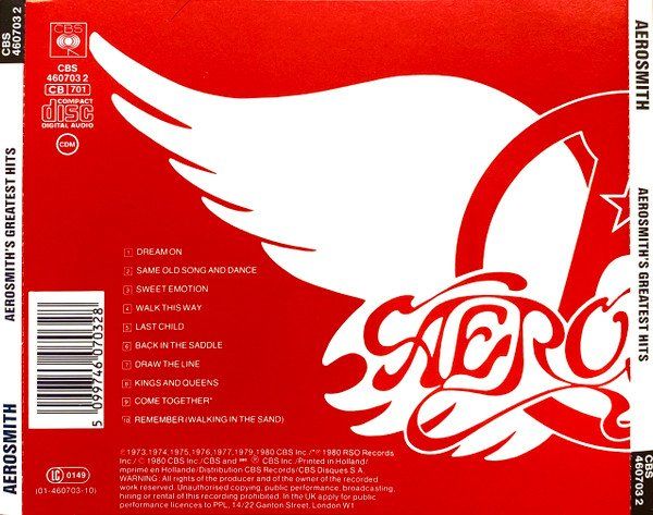 CD: CD Aerosmith - Greatest hits (1980) – Usato da Möriken AG venduto da mineralia 1
