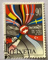 Nr.831 Schützt die Alpen GESTEMPELT 1992  