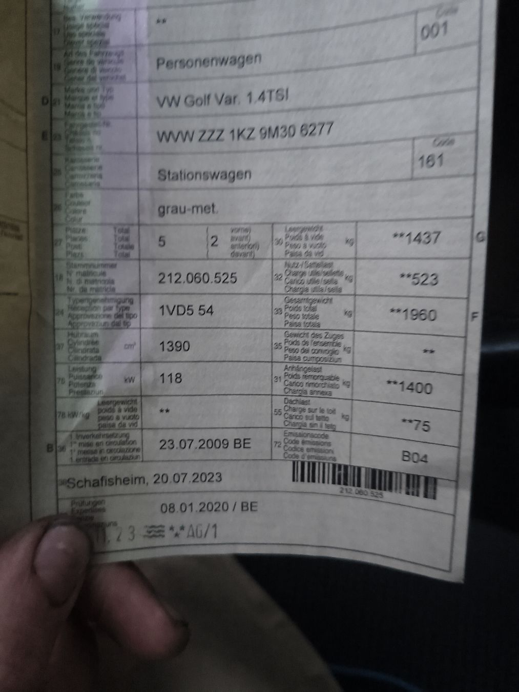 VW Autos: VW Golf Variant 1.4TSI – Defekt aus Beinwil SO von Halolol36 3