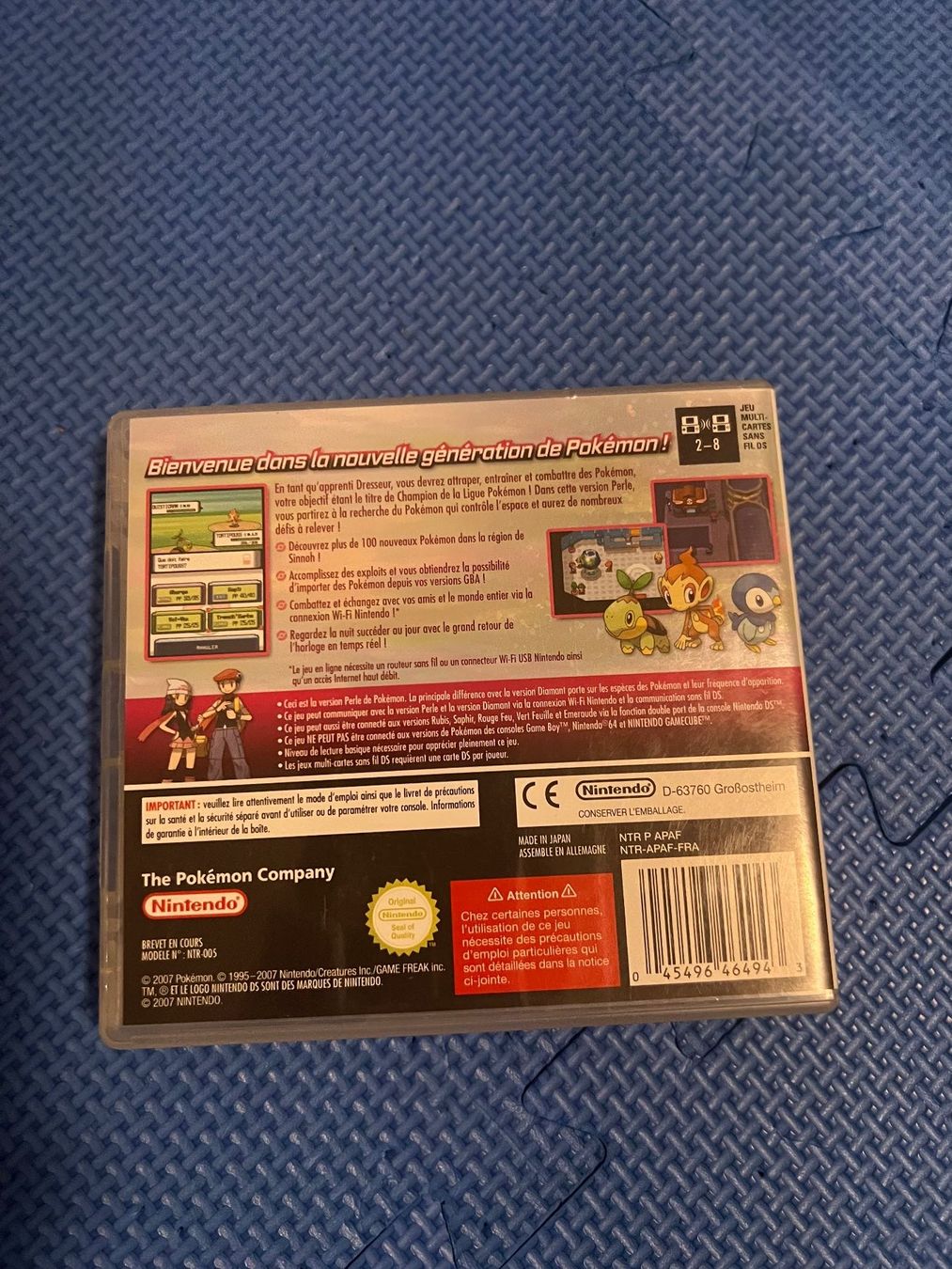 Nintendo Giochi: Pokémon Version Perle Nintendo DS FR – Usato da Gossau SG venduto da schlitzerdemon 2
