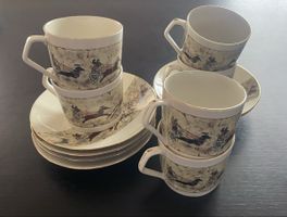 Servizio da caffè vintage Regent, 6 tazze e piattini☕️