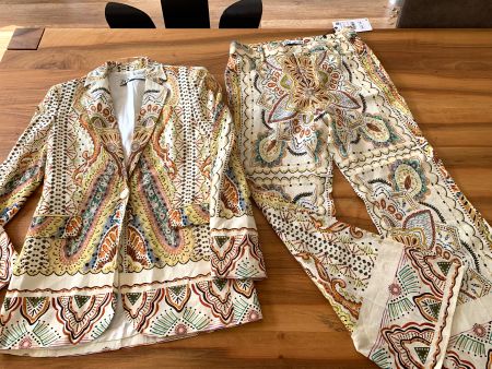 Zara Zweiteiler Blazer und Hose gemustert Gr. XS/S *NEU*