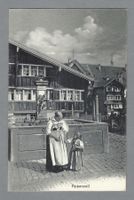 APPENZELL, BRUNNEN, BELEBTE ANSICHT, *