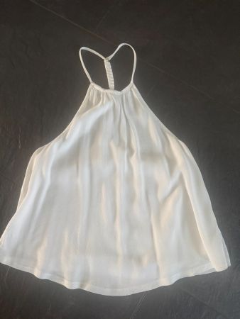 Oberteil ZARA Neckholder Gr. S offwhite