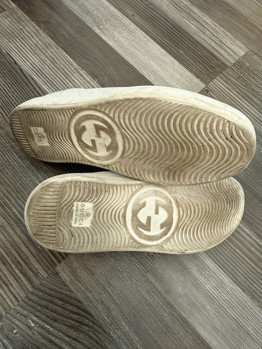 Gucci Scarpe per ragazze: Baskets Gucci cuir blanc avec scratch taille 35 – Usato da Monthey venduto da Joseph-29 5