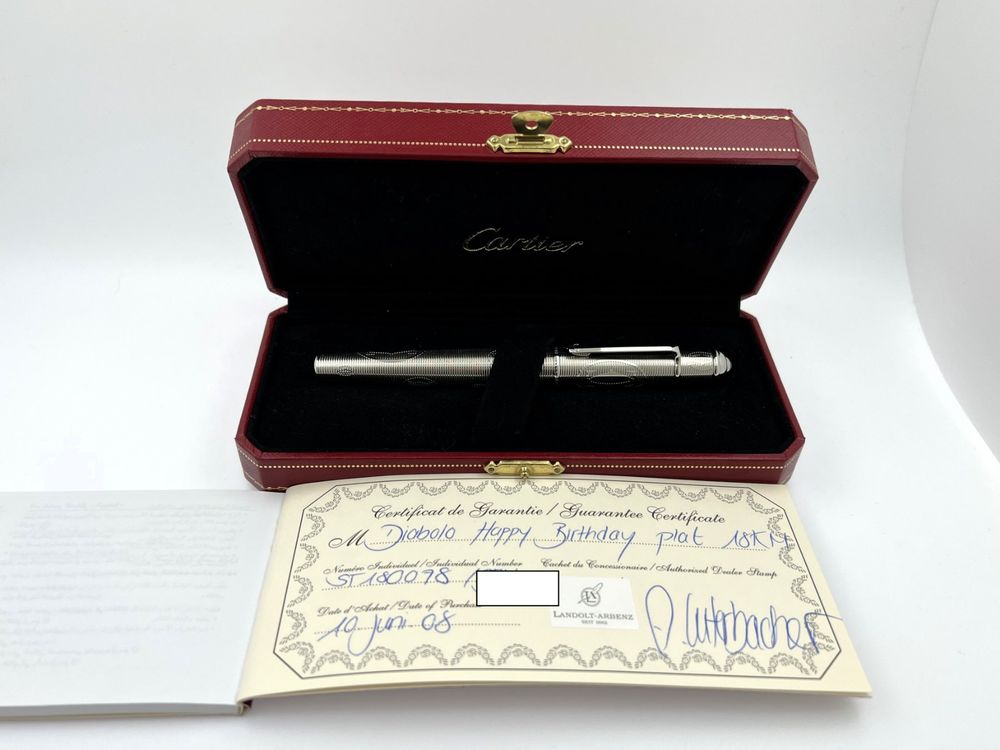 CARTIER Fountain Pen F lli Diabolo Happy Birthday S4074 Kaufen