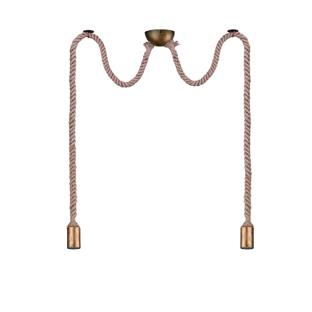 Lampadari & plafoniere: Pendelleuchte, Altmessing, 150 cm Höhe  – Nuovo (secondo la descrizione) da Kreuzlingen venduto da Smart-Light 6