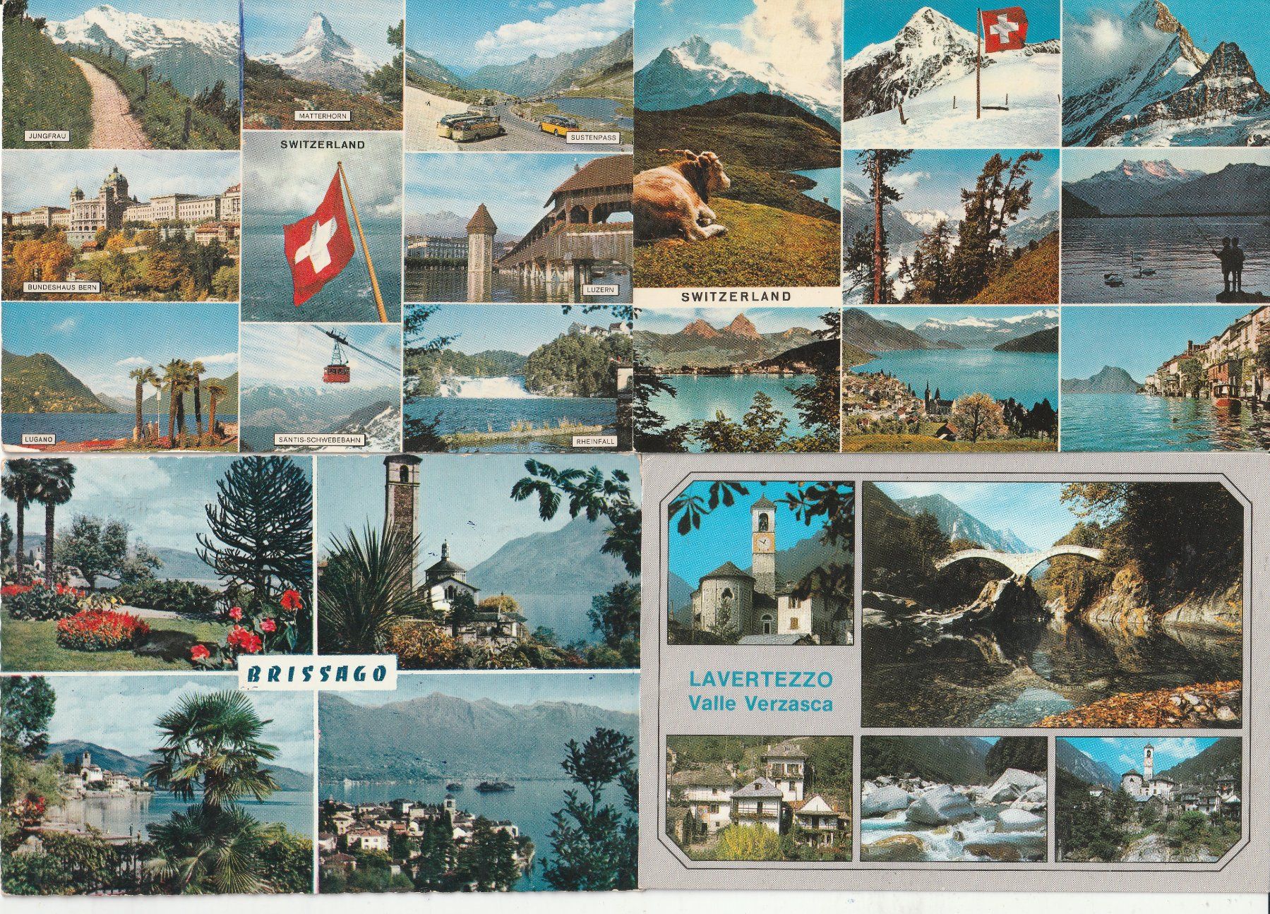 Cartoline postali: 12 Mehrbildkarten Tessin – Usato da Lumbrein venduto da made02 2