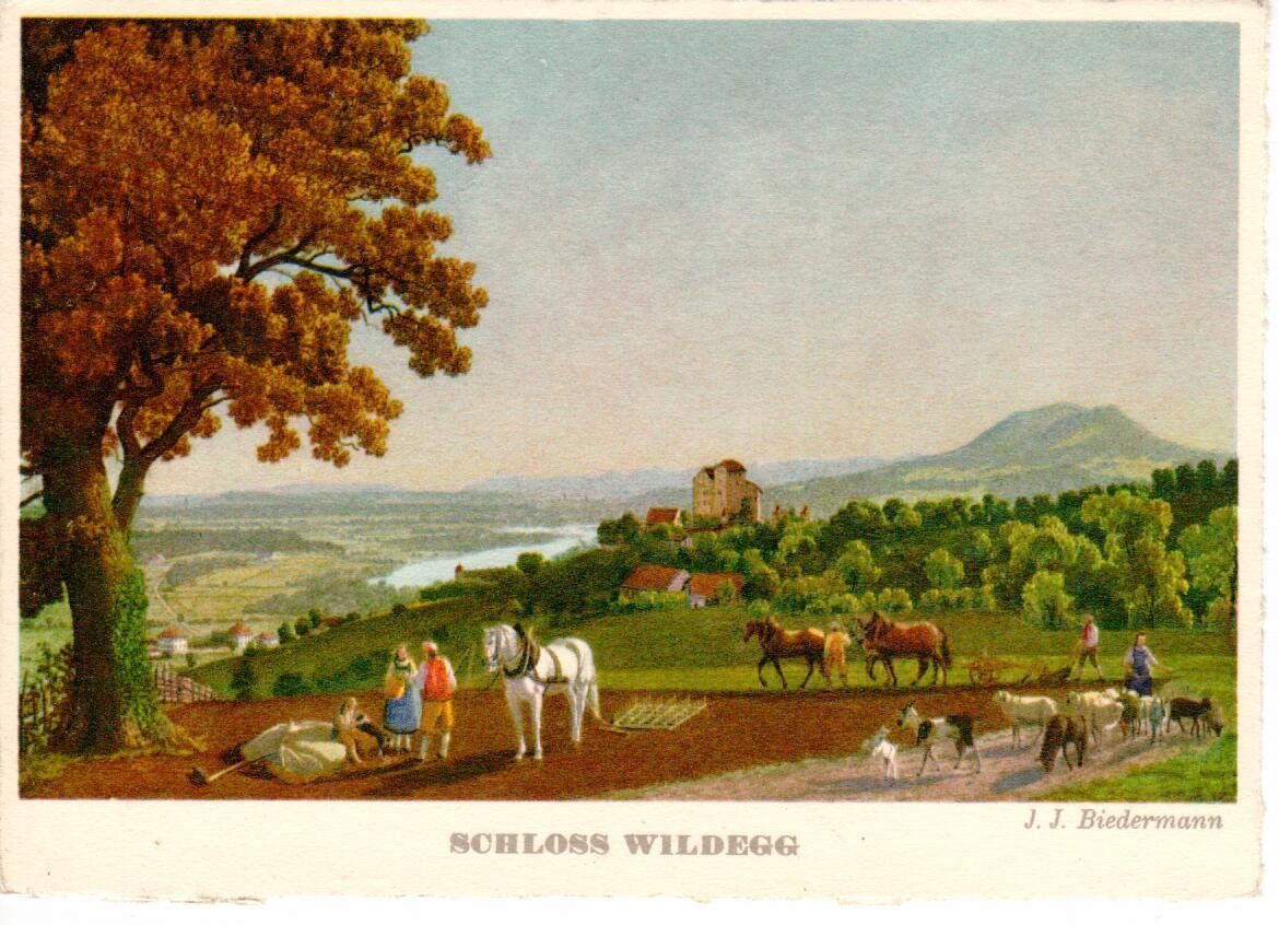 Ansichtskarten: Schloss Wildegg 1944 – Gebraucht aus Wolhusen von Curver9