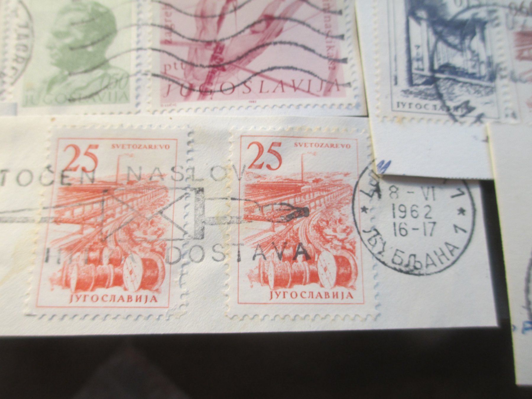 Alle Briefmarken: Briefmarken auf Papier Jugoslawien – Gebraucht aus Hasle LU von Flamme6 7