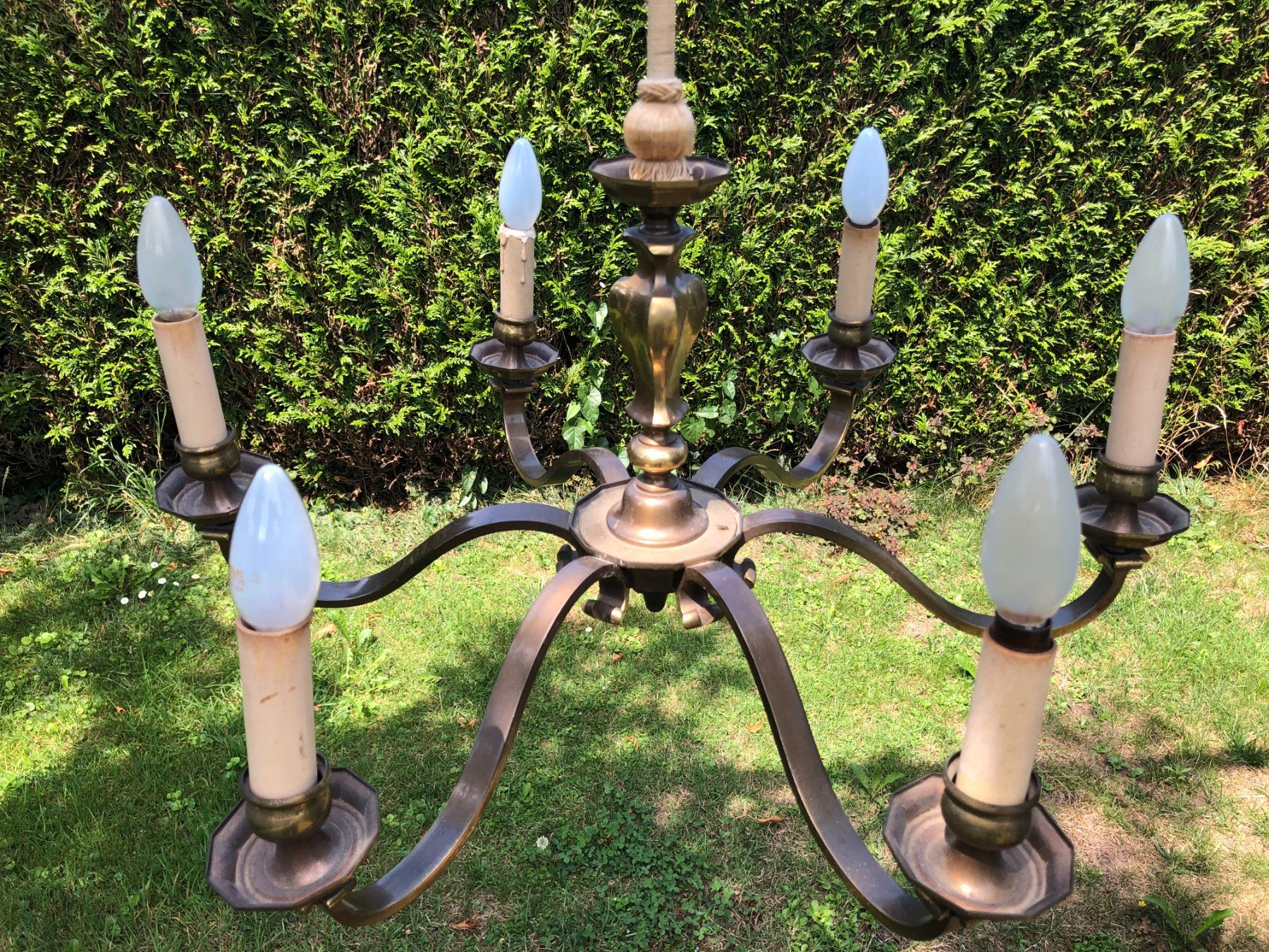 Lampadari & plafoniere: Deckenleuchter 6 armig Messing – Usato da Goldach venduto da Ady49 1