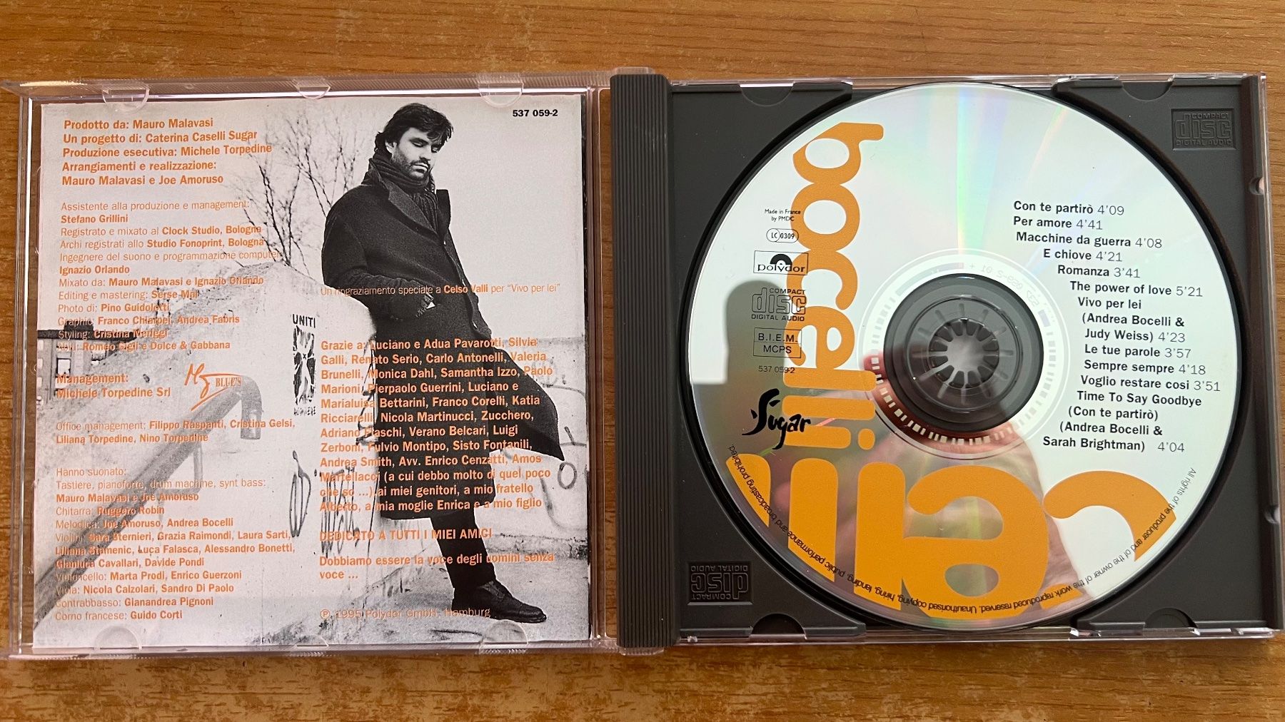 CD: Andrea Bocelli - Bocelli / CD - EU-Press. 199? – Usato da Gais venduto da soundcave57 2
