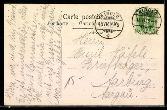 Ansichtskarten: AK Airolo, Ferrovia del Gottardo, 1908 – Gebraucht aus Berlin von bartko-reher 1