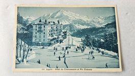 Ancienne carte postale, Leysin - Hôtel du Chamossaire