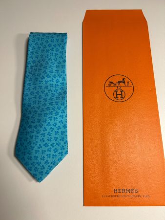 Hermès Kleeblatt Krawatte