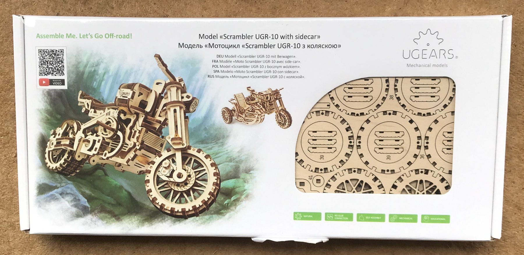 Ugears Kit di modellismo & Modellini statici: UGEARS MODEL SCRAMBLER UGR-10 NEU & OTIGINALVERPACKT – Nuovo e nell'imballaggio originale da Ostermundigen venduto da wini63