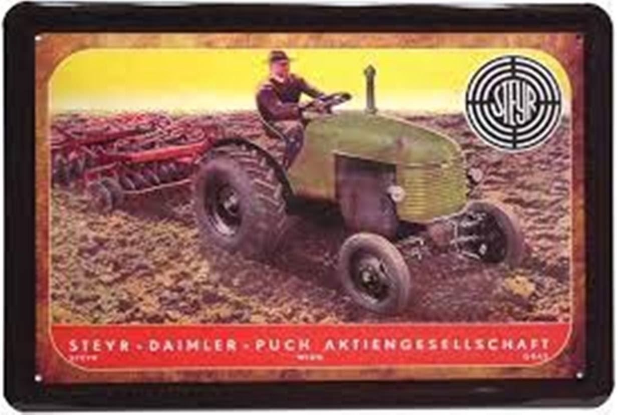 Schilder: Blechschild - STEYR BULLDOG SCHLEPPER GR – Neu und originalverpackt aus Rupperswil von big-one-sale