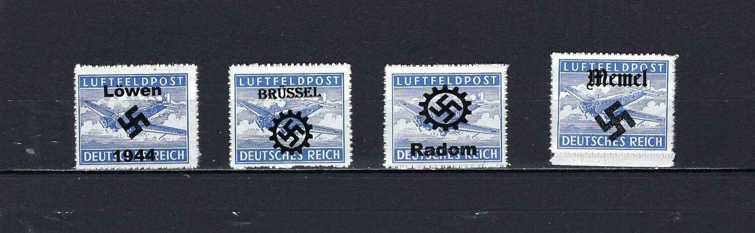 Tutti i francobolli: Luftfeldpost mit Aufdruck ** – Nuovo e nell'imballaggio originale da Lindau venduto da Rickie123