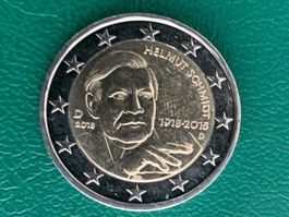 2 Euro Deutschland 2018 100. Geburtstag von Helmut Schmidt