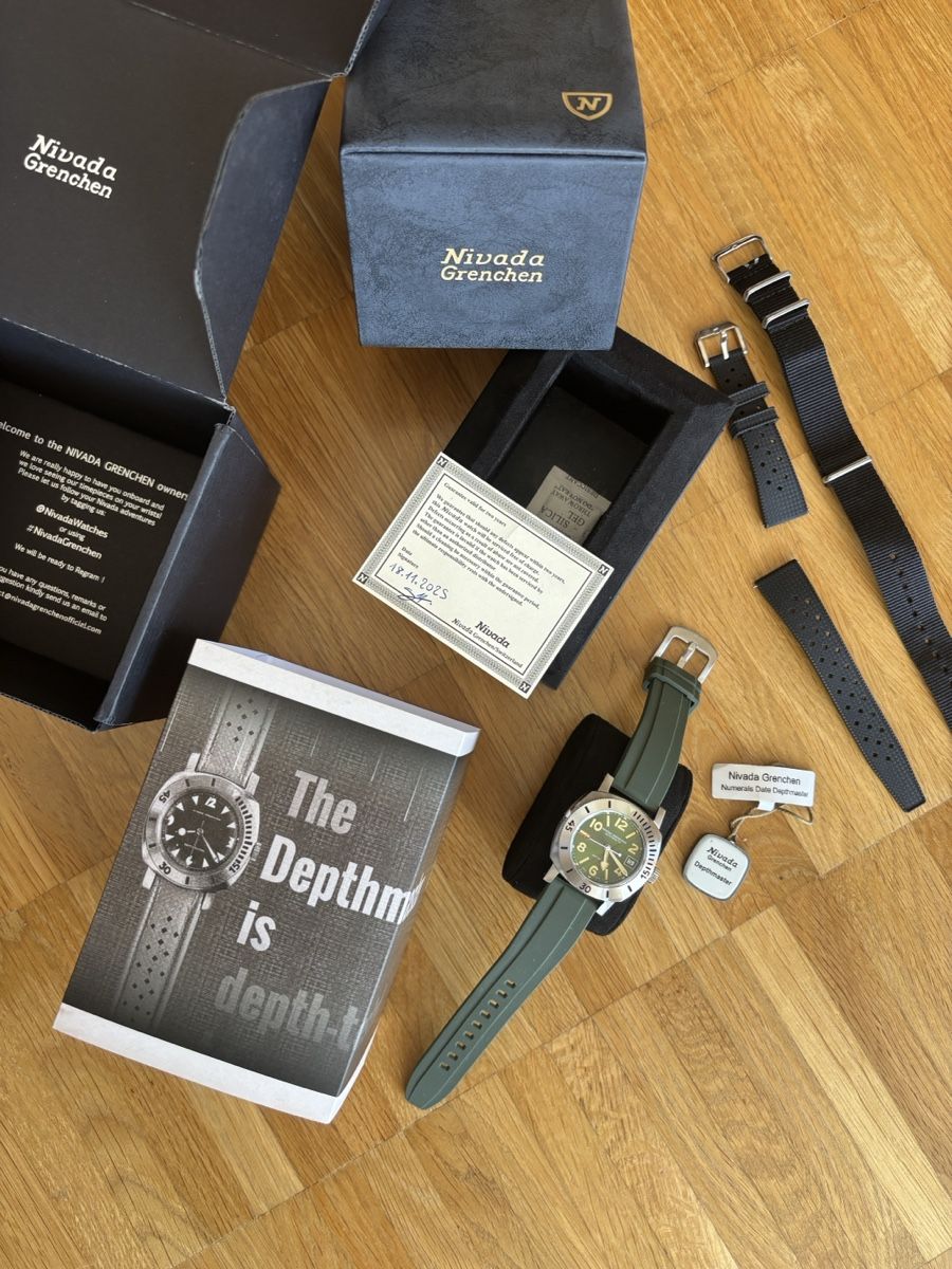 Nivada Orologi: Nivada Grenchen Uhr - Depthmaster Olive – Nuovo (secondo la descrizione) da Siebnen venduto da OGKurt 1