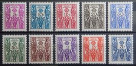 Kamerun Franz. Kolonie Porto Kat. 14-23 * 1939