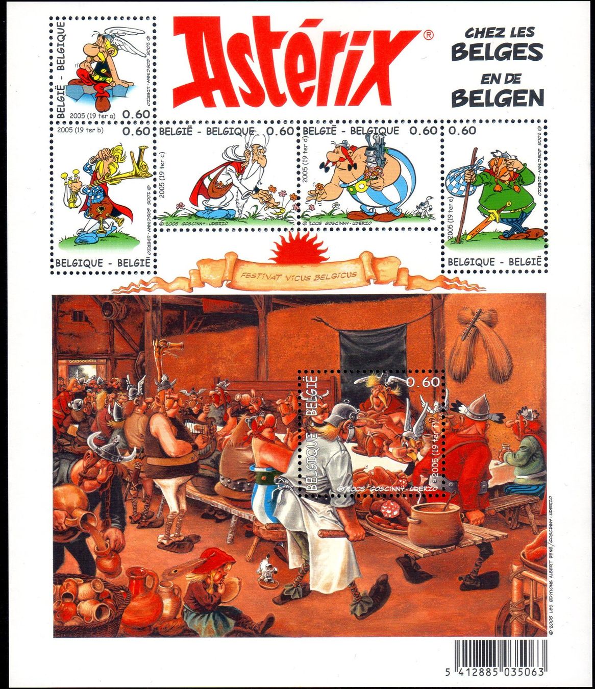 Tutti i francobolli: ASTERIX BEI DEN BELGIERN BLOCK MIT 6 MARKEN ** POSTFRISCH ** – Nuovo (secondo la descrizione) da Losone venduto da EM2019