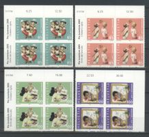 2005, Pro Juventute, Viererblöcke, aus Bogen, SBK 192.– **