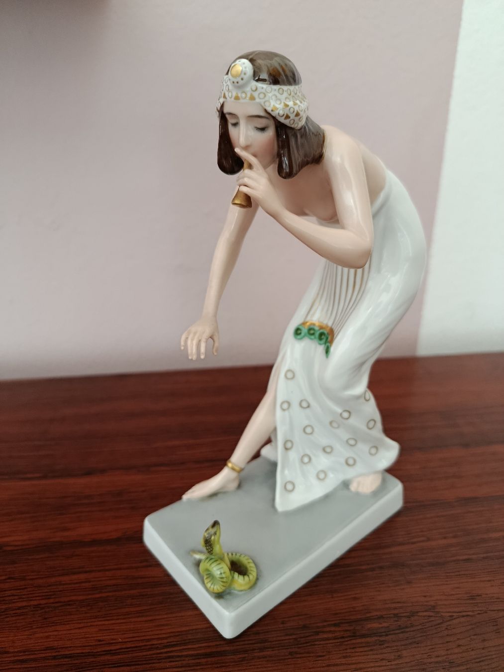 Rosenthal Statuette: Rosenthal Figur Schlangenbeschwörerin , B.Boehs 19,5 cm – Usato da Zürich venduto da timeless.tones