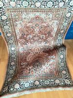 Seidenteppich 185*125cm handgekn.frisch prof.gewaschen Top
