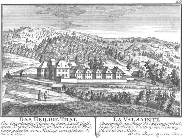 Incisioni: Valsainte von Herrliberger 1758 – Usato da Rafz venduto da Helvet32 1