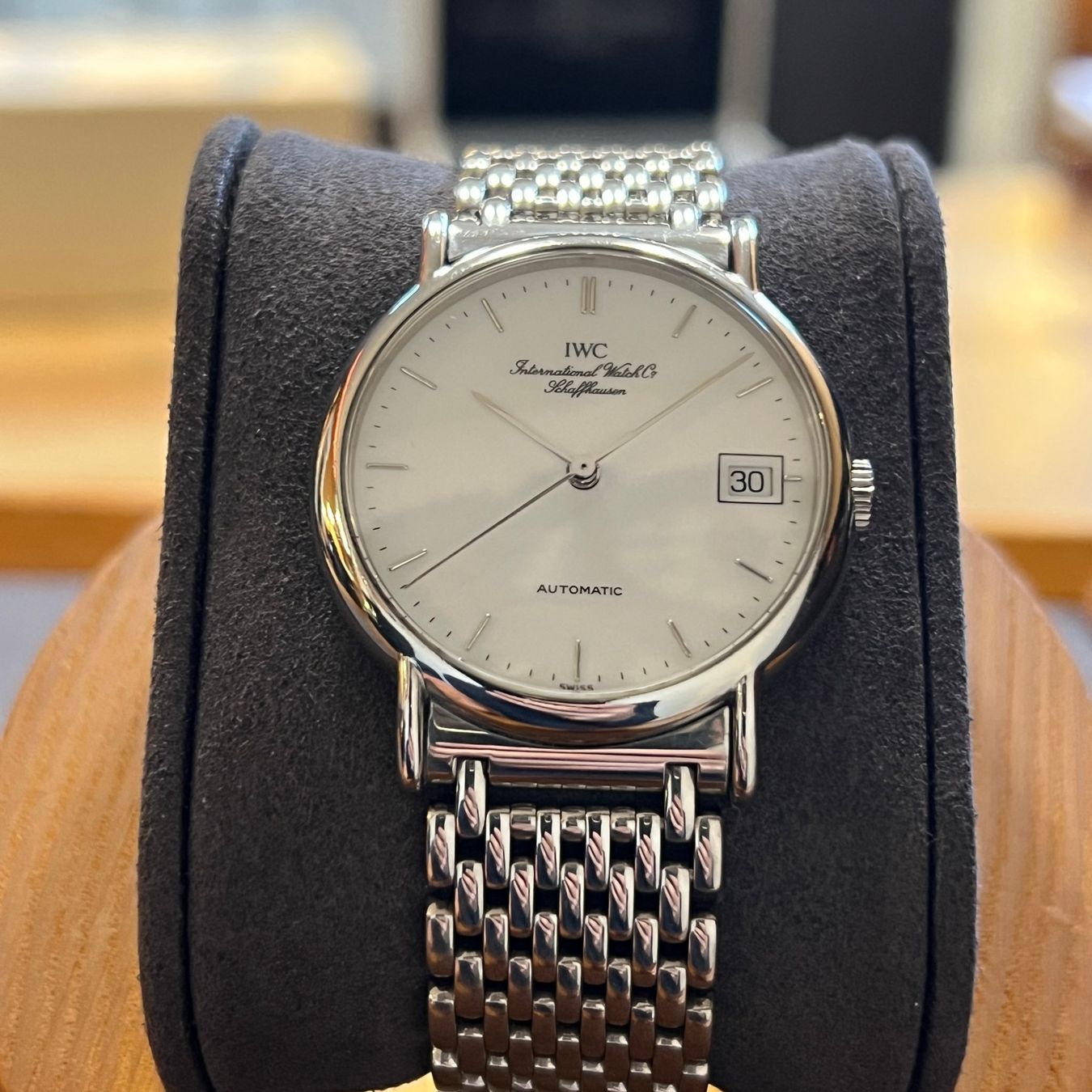 IWC Orologi: IWC Portofino Automatic White Dial Full Set 3513 – Usato da Carouge GE venduto da Watchaser