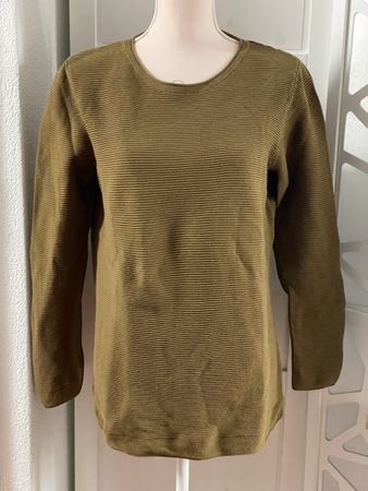 Tom Tailor Baumwoll-Pullover, Gr. L, Khaki - Top Zustand!