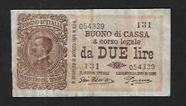 Italy  2  Lire  Gebraucht