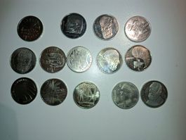 Schweizer 5 Franken Gedenk Münzen Sammlung