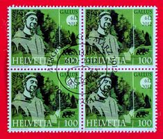 HEILIGER GALLUS ST GALLEN 1423 VIERERBLOCK 2012 ET NEU