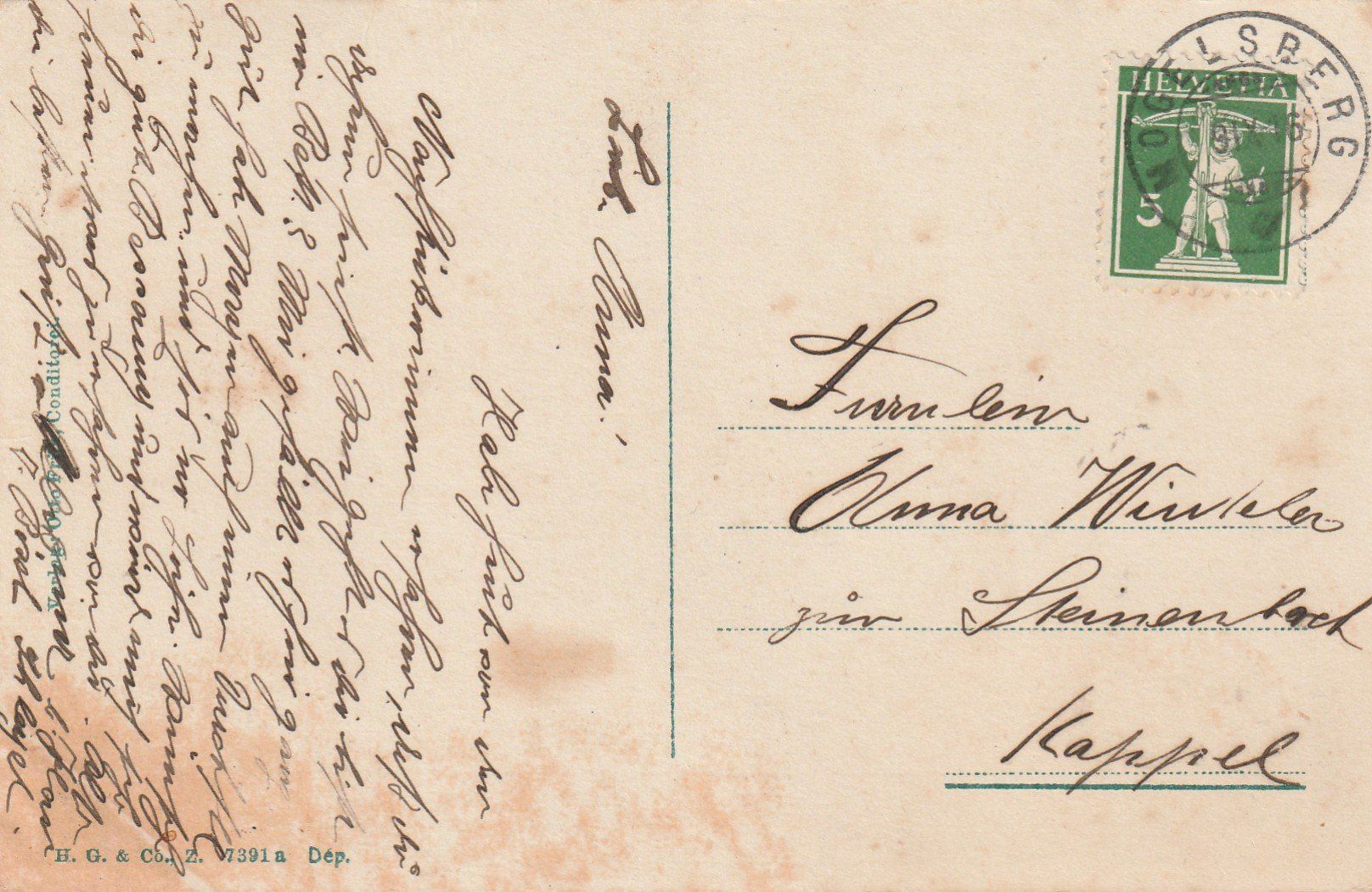 Cartoline postali: Mogelsberg 2-bildrig – Usato da Rorschacherberg venduto da fratovi2 1