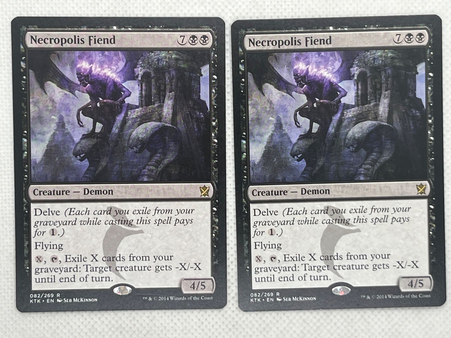 Magic The Gathering Carte collezionabili: MTG Necropolis Fiend KTK 82 Rare 2x – Usato da Hinterkappelen venduto da Kim1992