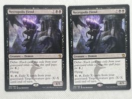 MTG Necropolis Fiend KTK 82 Rare 2x