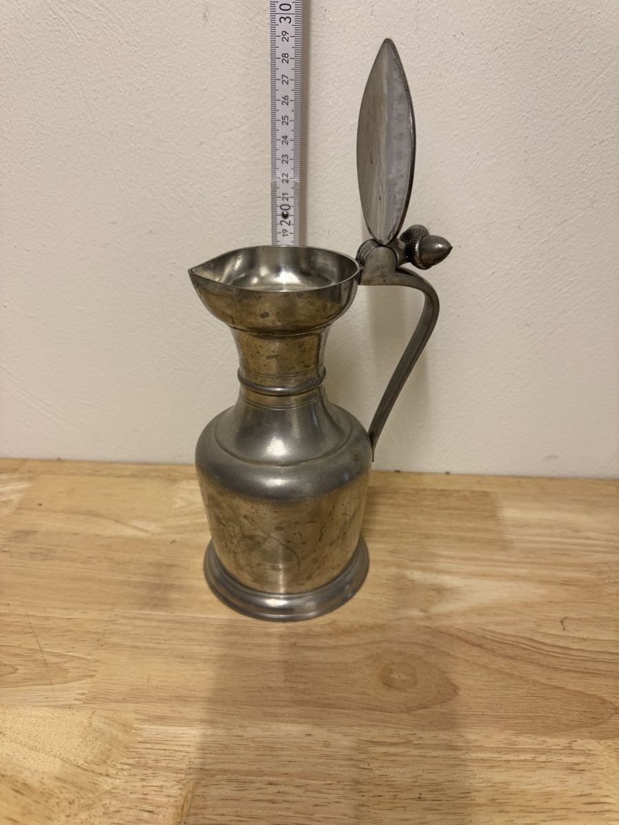Caraffe: Zinnkrug mit Deckel, ca. 20cm – Usato da Birsfelden venduto da inf_l2yy 1