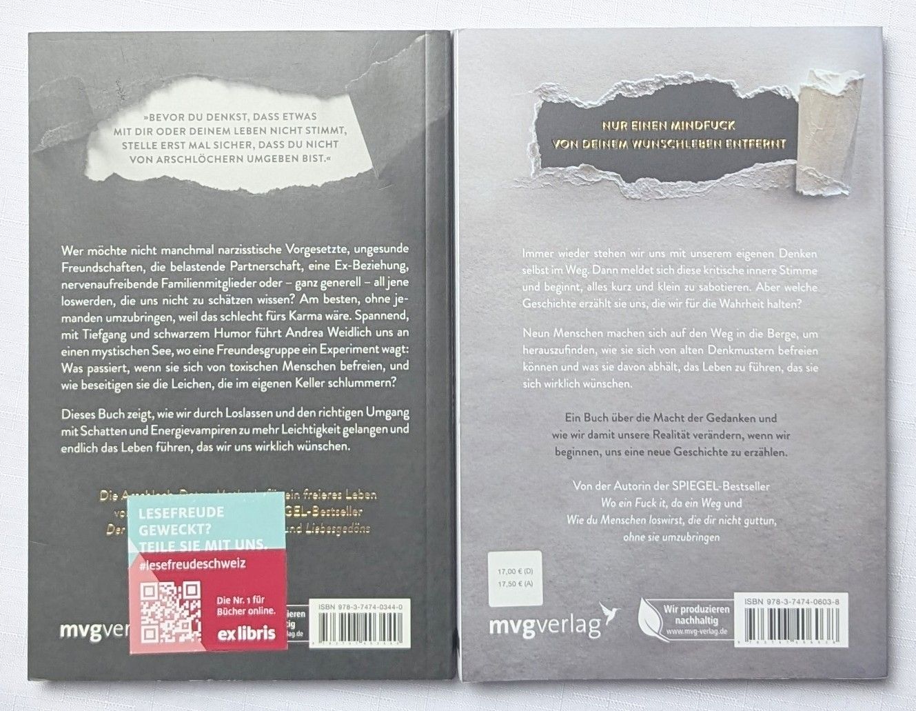 Bücher: 2 Bücher von Andrea Weidlich – Neu (gemäss Beschreibung) aus Wängi von ABIZONE-86 1